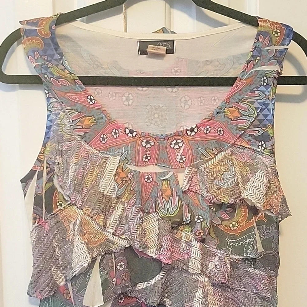 JTB Ruffled Layered Small Tank Top - Picture 2 of 7